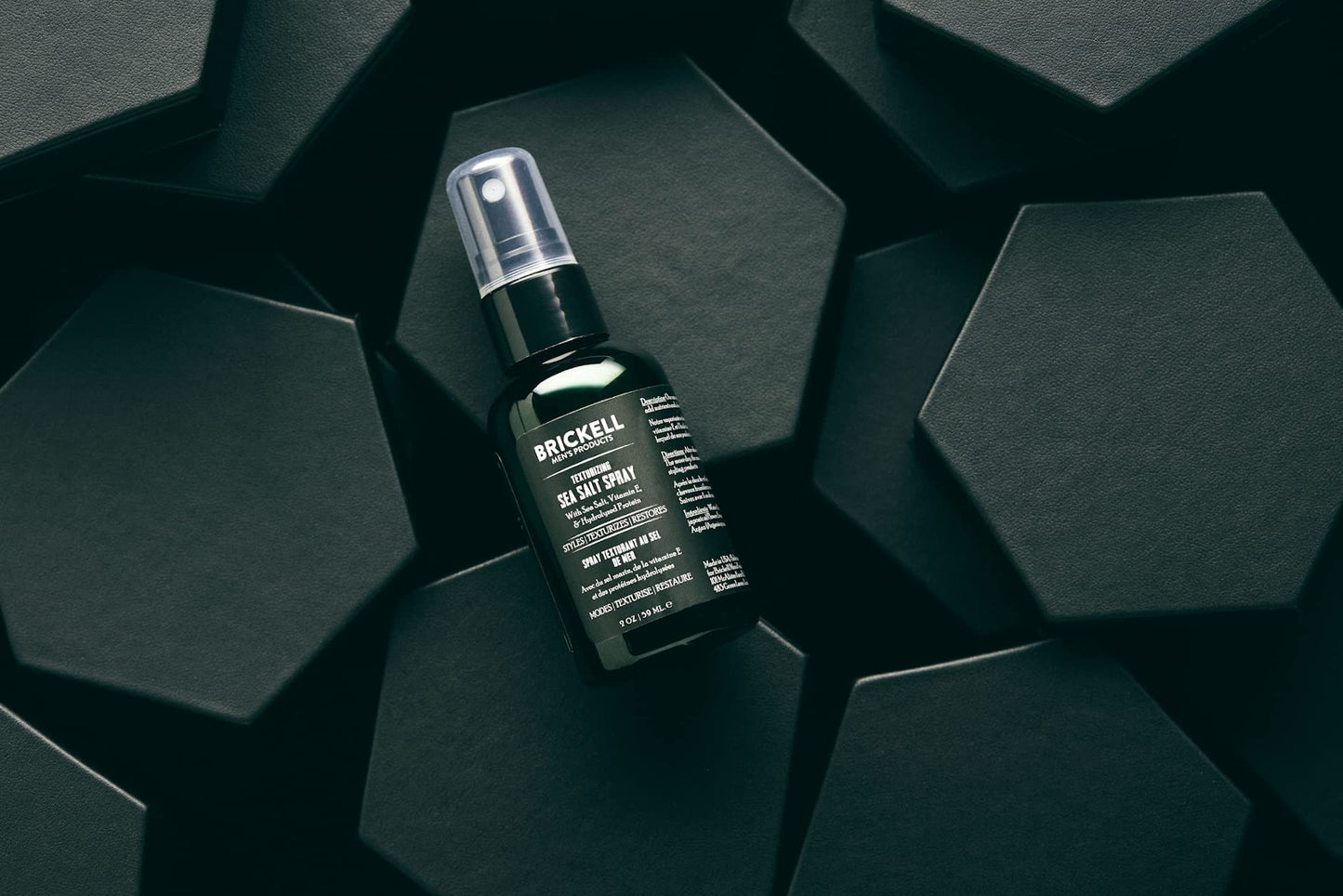 Brickell Men's Texturizing Sea Salt Spray for Men, Alcohol-Free, Lifts & Texturizes Hair for a Beach or Surfer Hair Style, With Sea Salt, Vitamin E & Hydrolyzed Protein