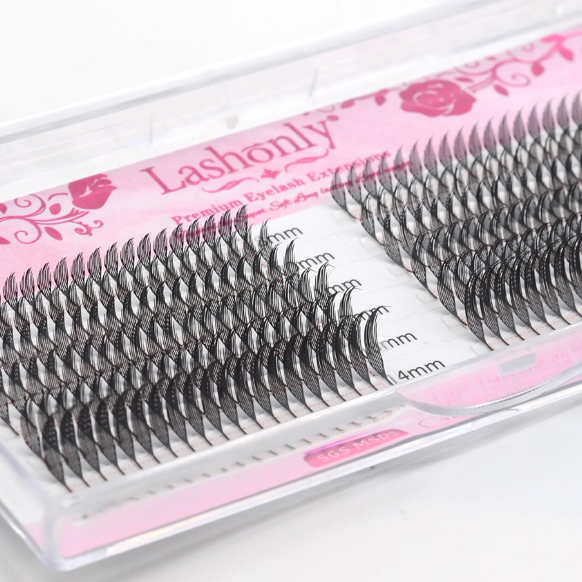 Anime Comic Spire Lash Premade Fans Feathered Premade Fans Soft Fluffy Dark Matte Lash Extensions(0.05C/D,MIX8-15) (C CURL, 0.05)
