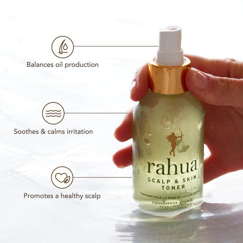 Rahua Scalp & Skin Toner, 4.2 Fl Oz, Revitalizing Hair Toner for Skin Care, Scalp Refresh & Styling, Nourishing Naturally Infused, Plant Powered Ingredients, for All Hair-Types, Vegan