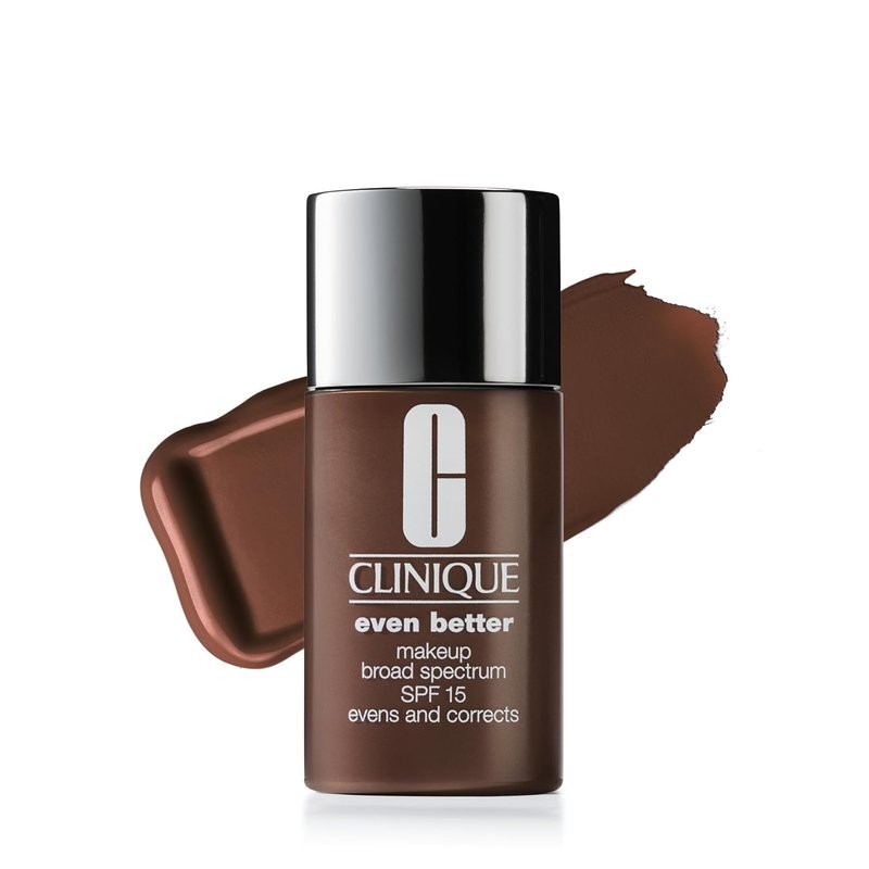 Clinique Even Better Liquid Foundation SPF 15 - Vitamin C for Dry & Oily Skin | Medium Coverage, Natural Finish, Evens Skin Tone