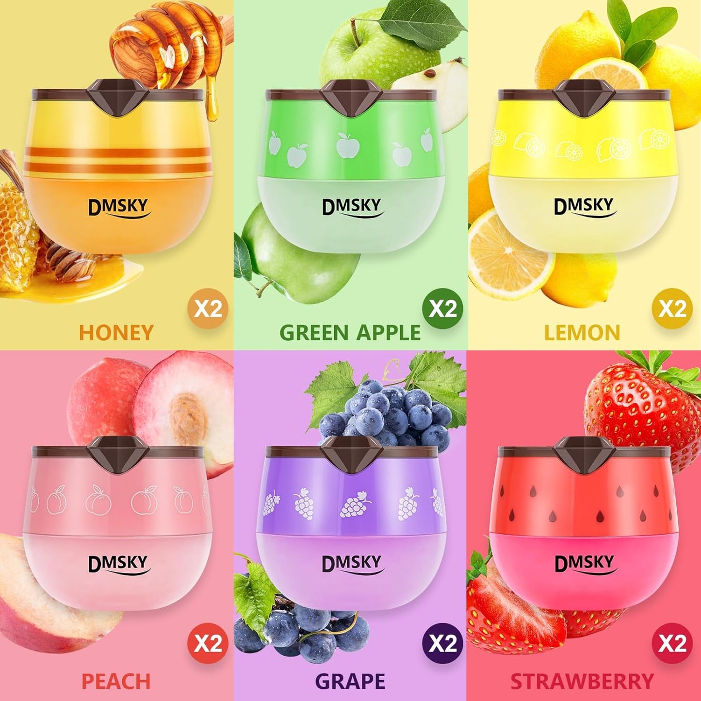 Bee Lip Balm Set - 12 PCS Honey Pot Propolis Sleeping Mask for Dry Lips | Perfect Gift for Women & Girls