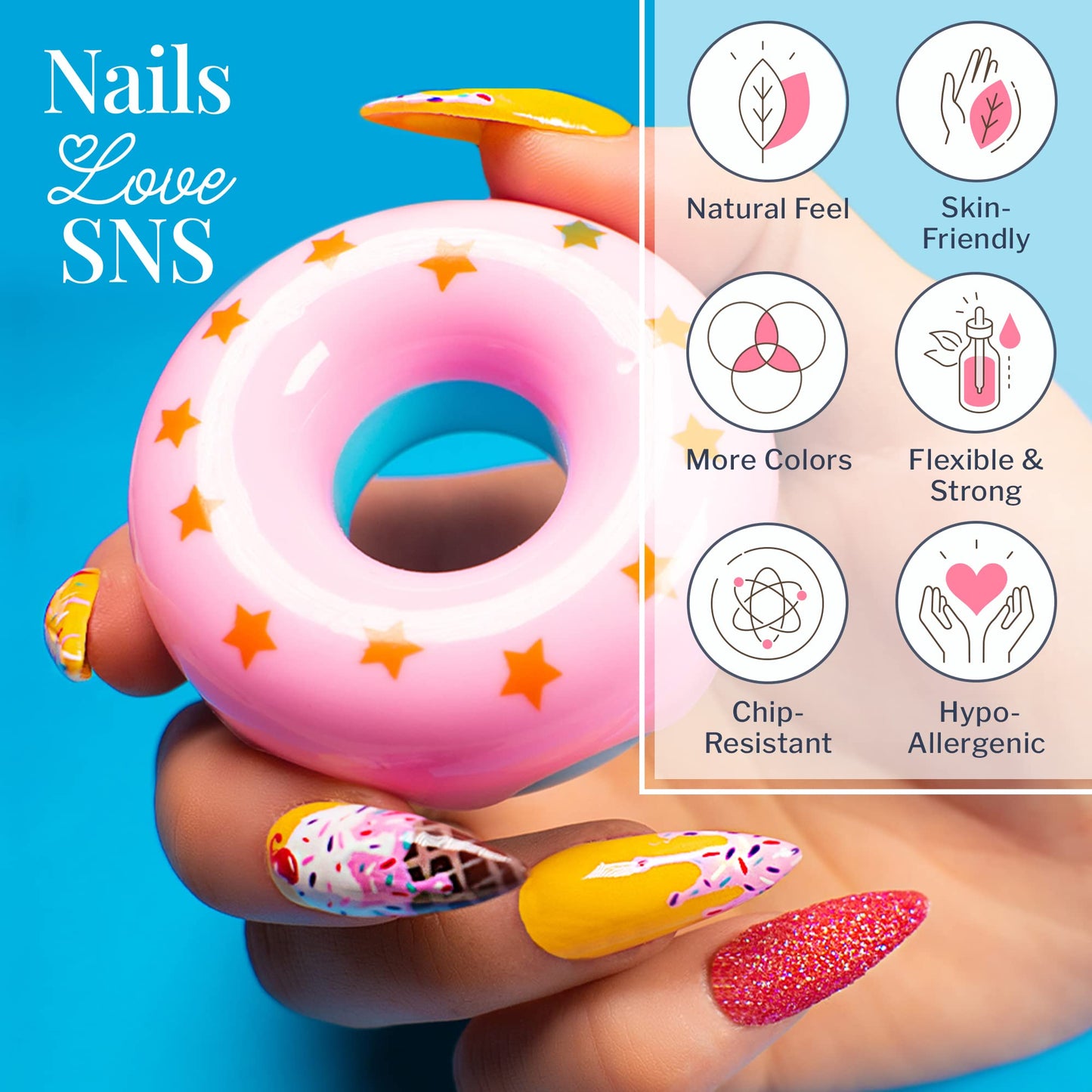 SNS Nail Dip Powder, Color Dipping Powder - Banana Taffy (Yellow), CS151.5 - Long-Lasting Nail Color Lasts 14 Days - Low-Odor & No UV Lamp Needed - 1.5 oz.