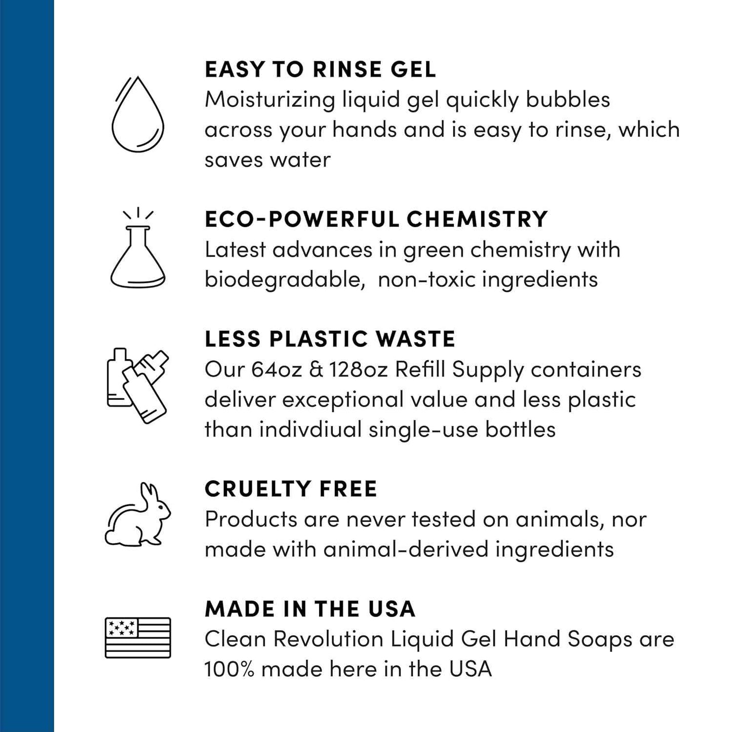 Fragrance-Free Liquid Gel Hand Soap - Silky Rich, Quick Lather, Fast Rinsing - 64 Fl Oz (Pack of 2)
