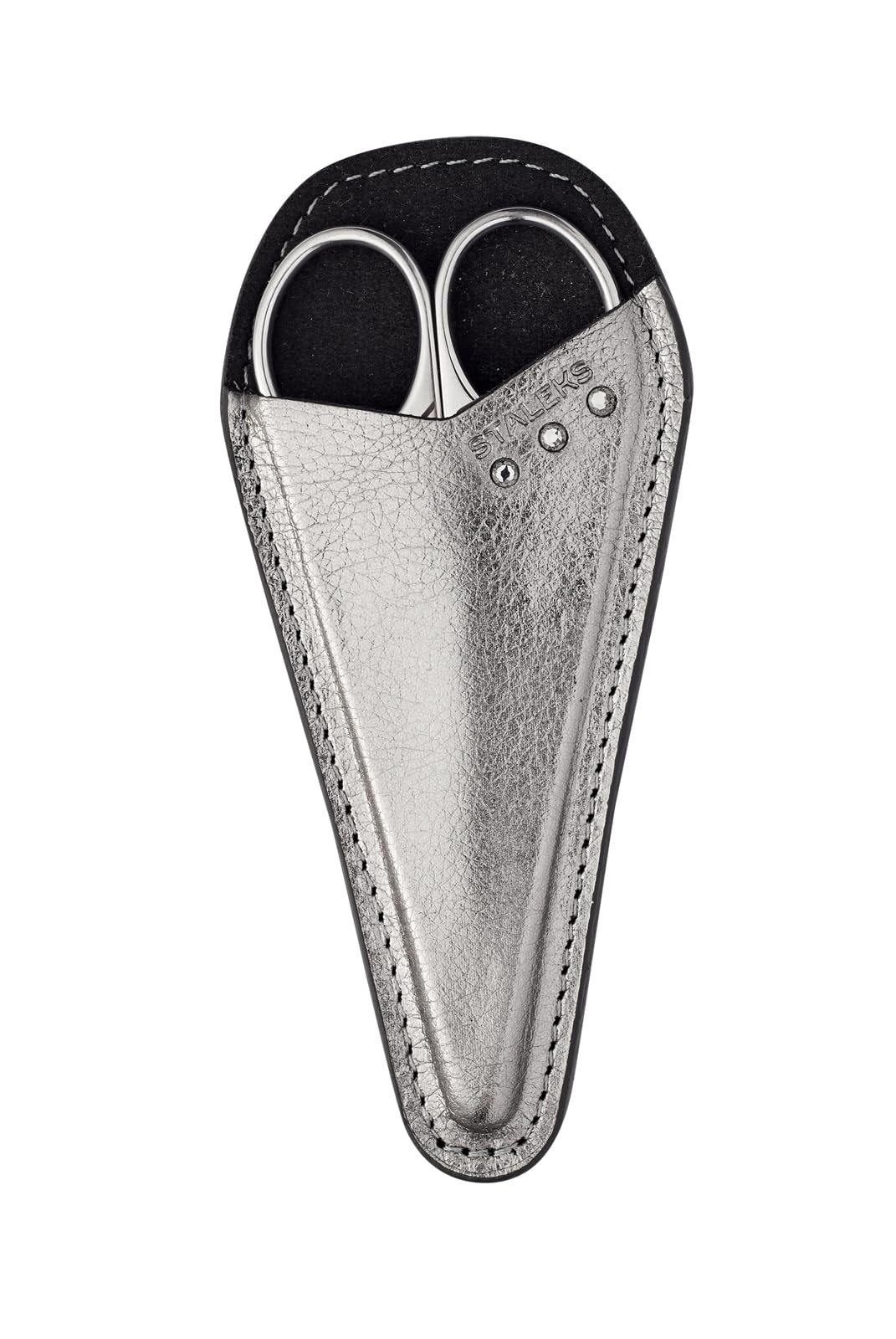 Staleks Exclusive 21 Type 1 Hook-shaped blade Cuticle Scissors (Magnolia) – Enhanced Visibility, Medium Handles