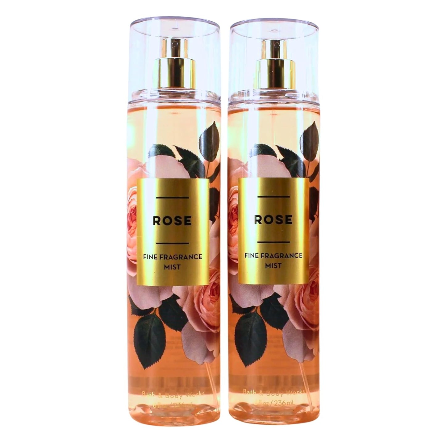 Fine Fragrance Mist Set - Bath & Body Works Rose Scent | 2 Bottles, 8oz Each