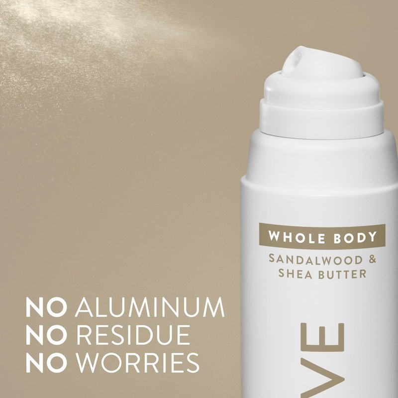 Native Whole Body Deodorant Spray, Sandalwood & Shea Butter Scent, 72 Hour Odor Control for Pits, Privates & More, Aluminum Free, Quick-Drying Deodorant for Men & Women, 3.5 oz