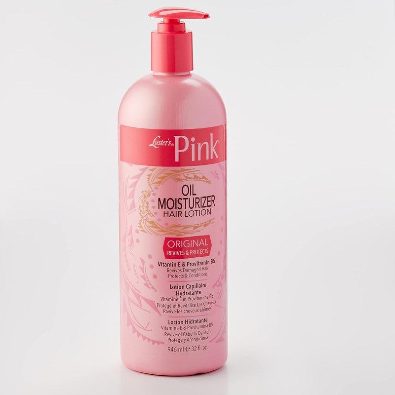 Luster's Pink Oil Moisturizer Hair Lotion - Nourishing Formula for Soft, Healthy Hair | 946 ml/32 fl oz