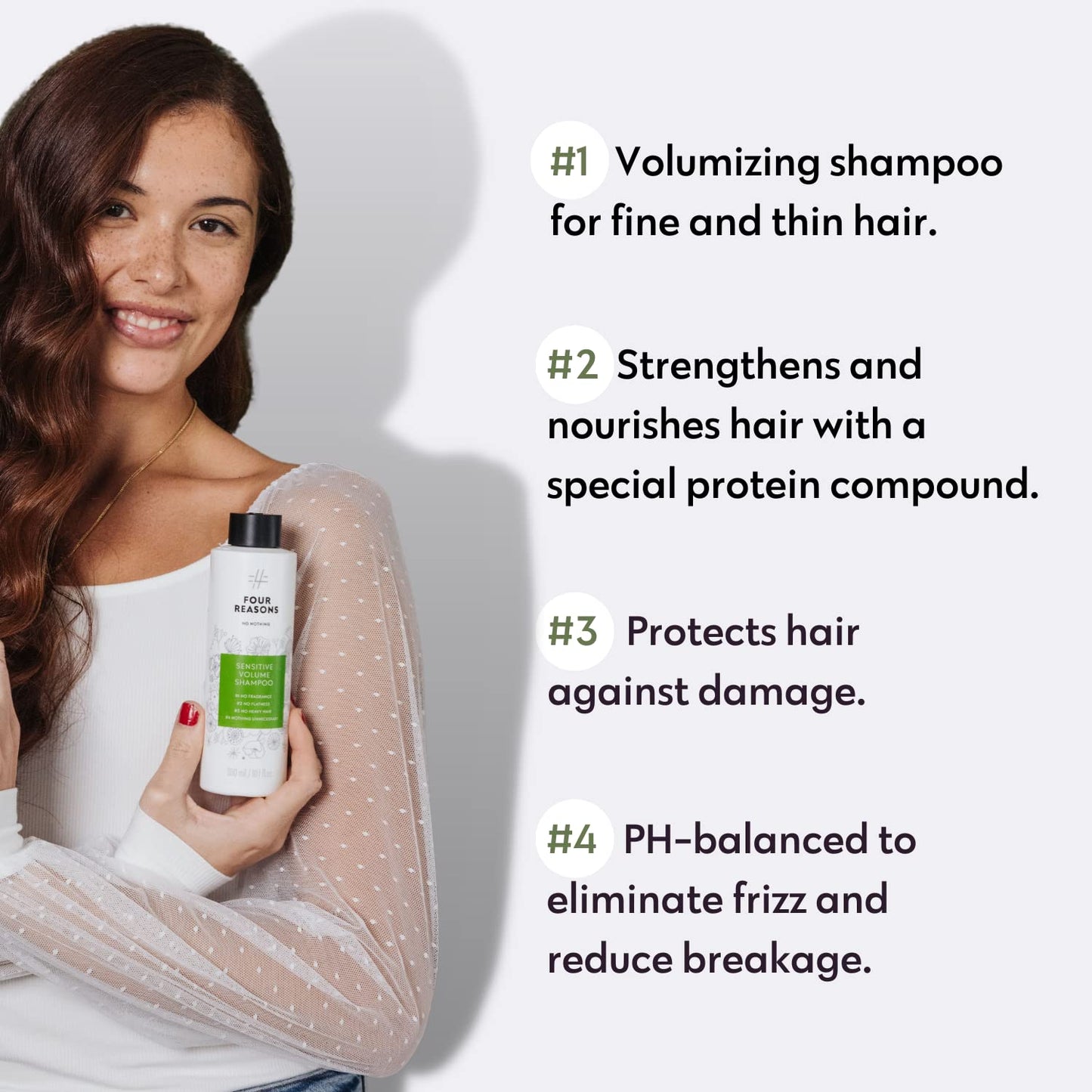 No nothing Volume Shampoo – Fragrance Free Volumizing Shampoo for Fine & Thin Hair – Lightweight Shampoo for Sensitive Scalp – Hypoallergenic, Vegan, Daily Use, 10.1 Fl Oz