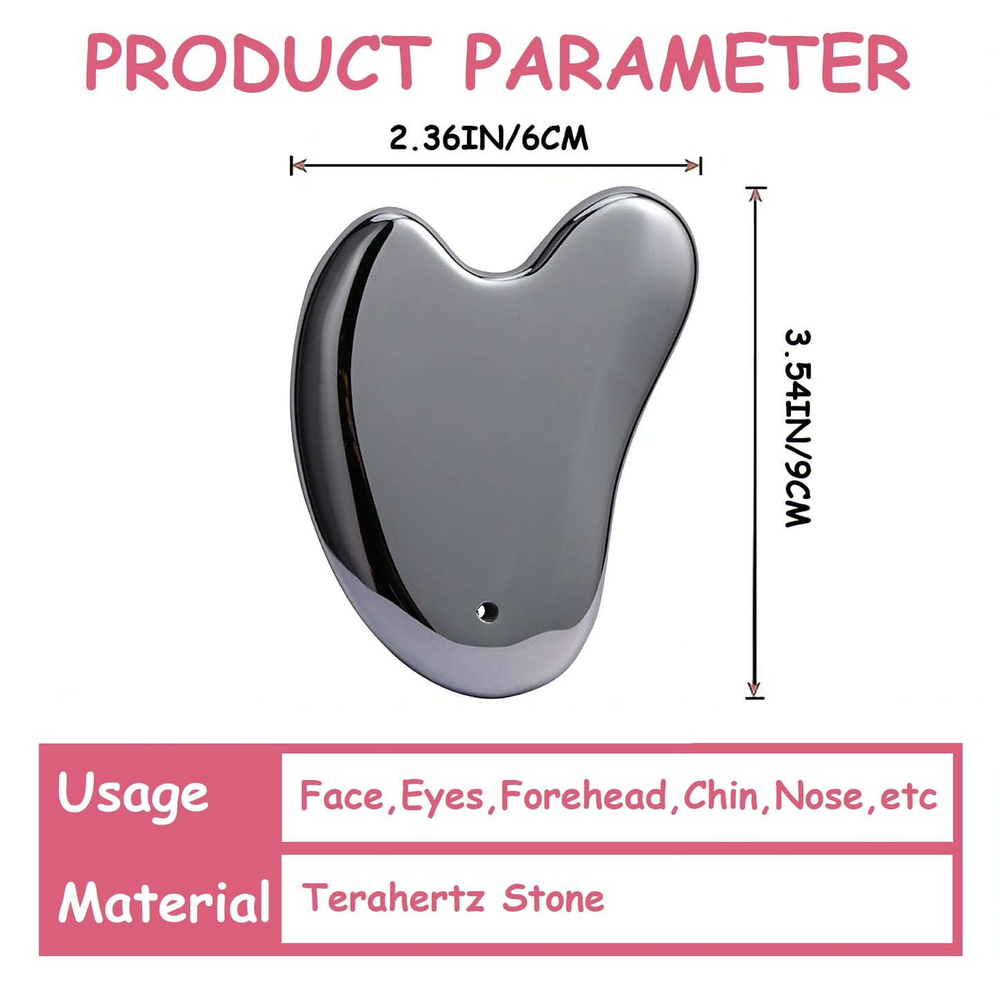 HIFIMDLI Terahertz Stone Gua Sha Facial Tools Face Body Gua Sha with Nice Box