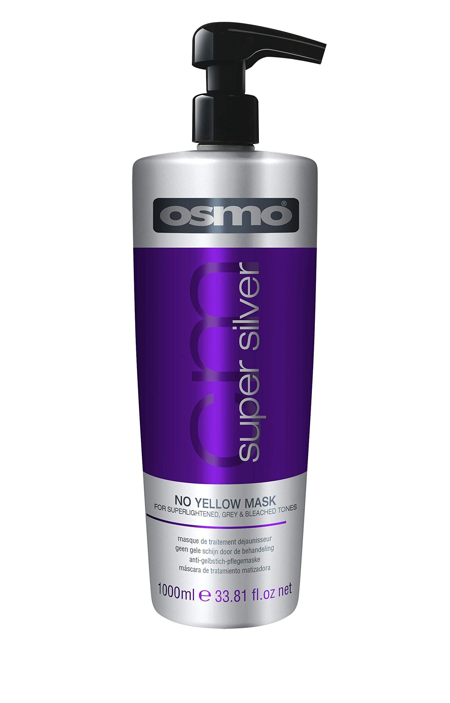 Osmo - Super Silver No Yellow Mask for Super Lightened Grey and Bleached Tones Formula, 1000 ml