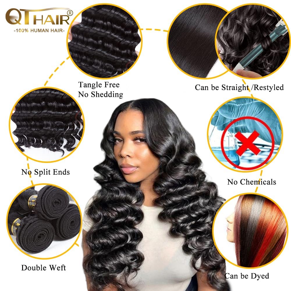 Peruvian Virgin Hair Loose Wave Weave - 18 Inch, 100g, Natural Color | 100% Unprocessed Human Hair