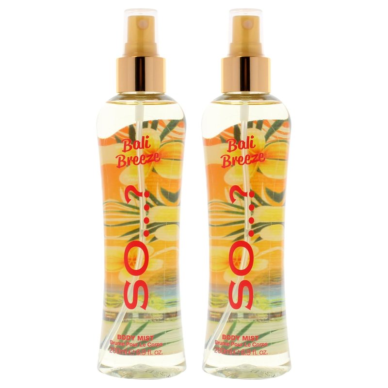 Bali Breeze Body Mist - Refreshing Women's Fragrance | 6.9 oz | Pack of 2