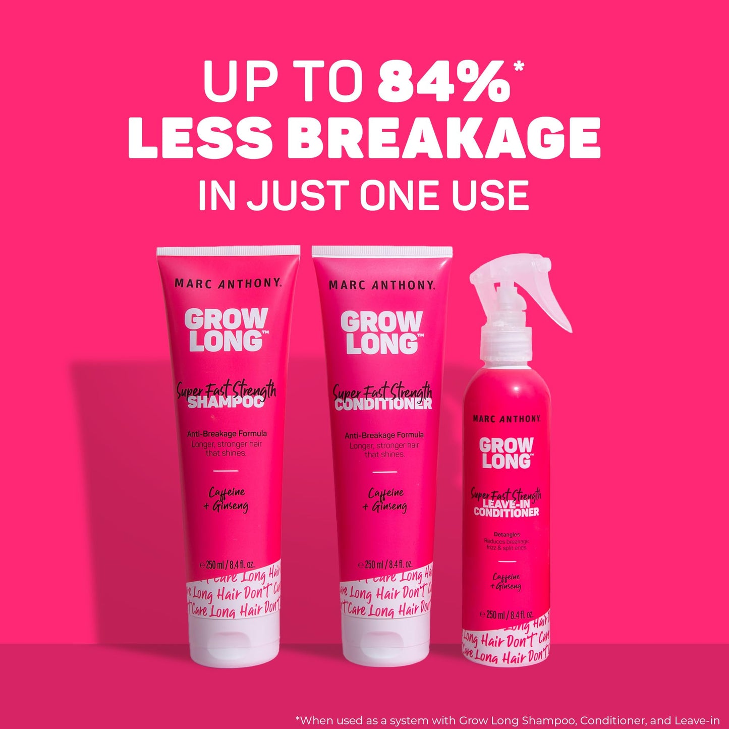 Marc Anthony Strengthening Biotin Shampoo, Grow Long Anti-Frizz, Anti-Breakage & Nourishing Formula For Split Ends - Vitamin E, Caffeine & Ginseng for Dry & Damaged Hair