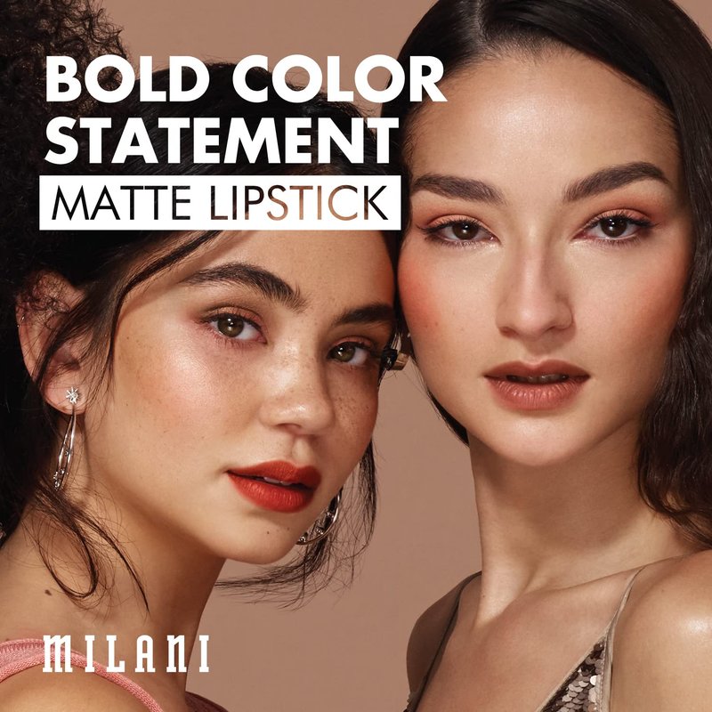Milani Bold Color Statement Matte Lipstick - I Am Smart | Vegan, Cruelty-Free 0.14 Ounce Matte Lip Color