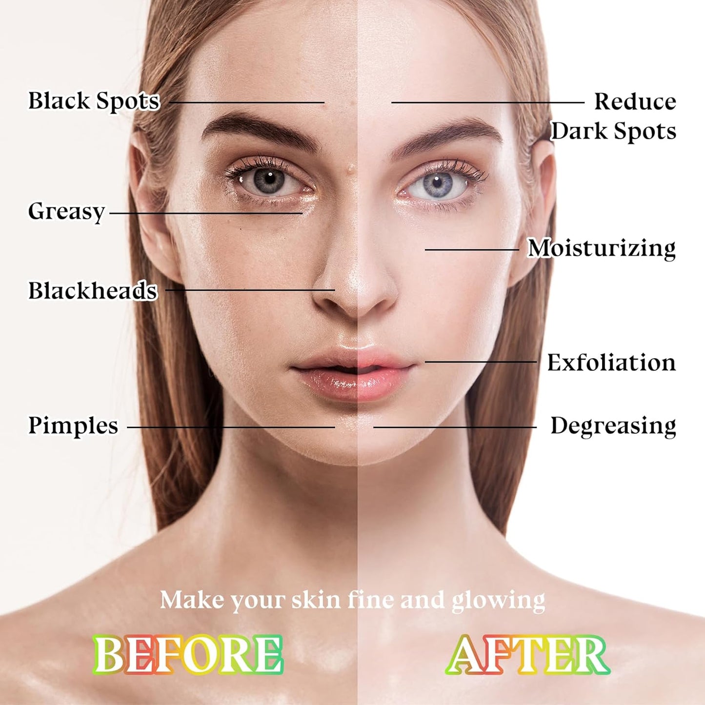 Hydrating Face Masks - 10PCS Moisturizing Fruit Sheet Masks for All Skin Types | Lightweight & Non-Greasy