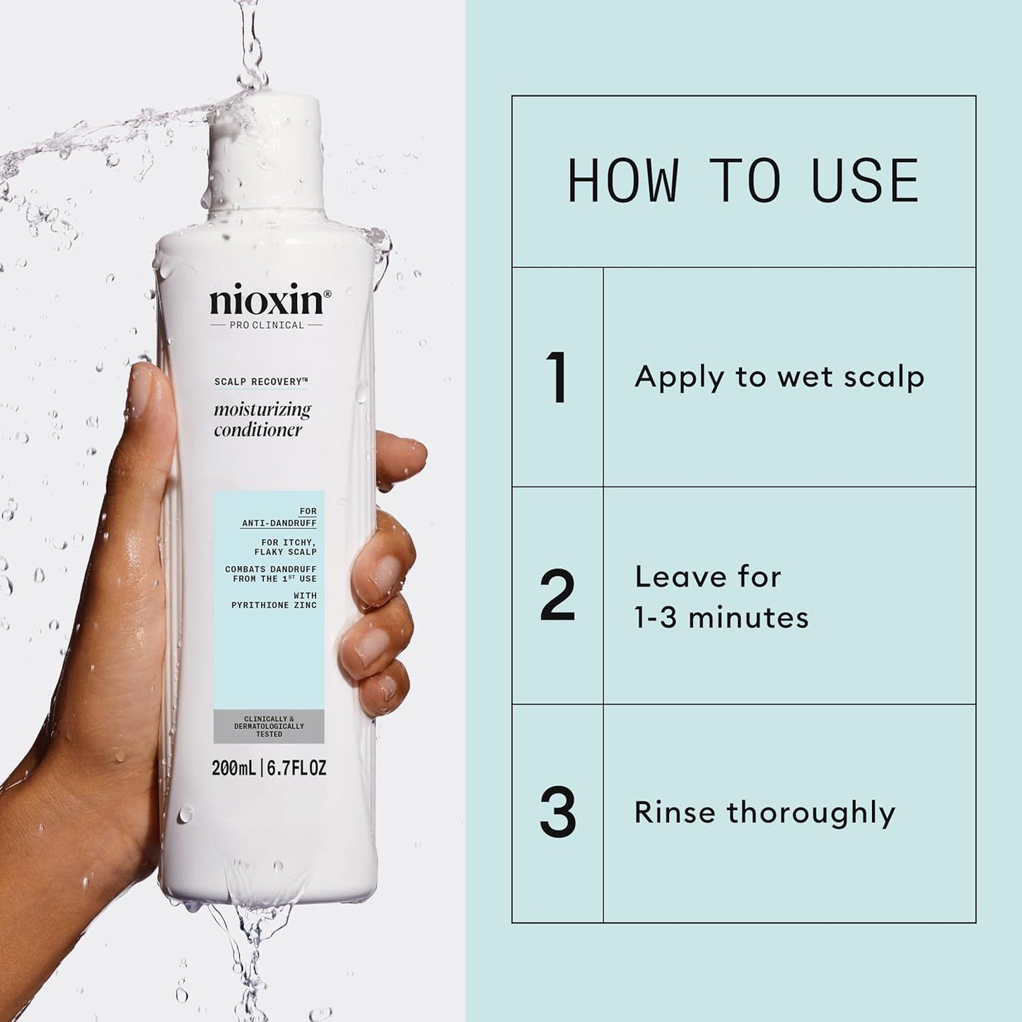 Nioxin Scalp Recovery Moisturizing Conditioner - Anti-Dandruff Formula for Itchy, Flaky Scalp | Pyrithione Zinc & Amino Acids
