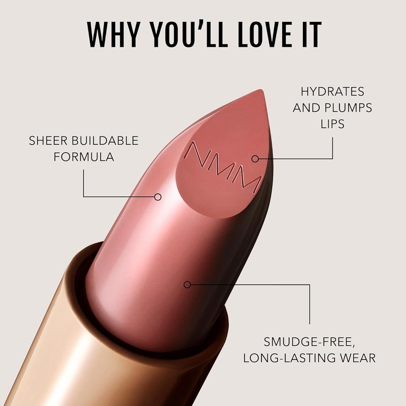 Classic Lipstick - No Makeup Makeup Crème | Sheer-to-Bold Hydration & Satin Finish, Pink 02