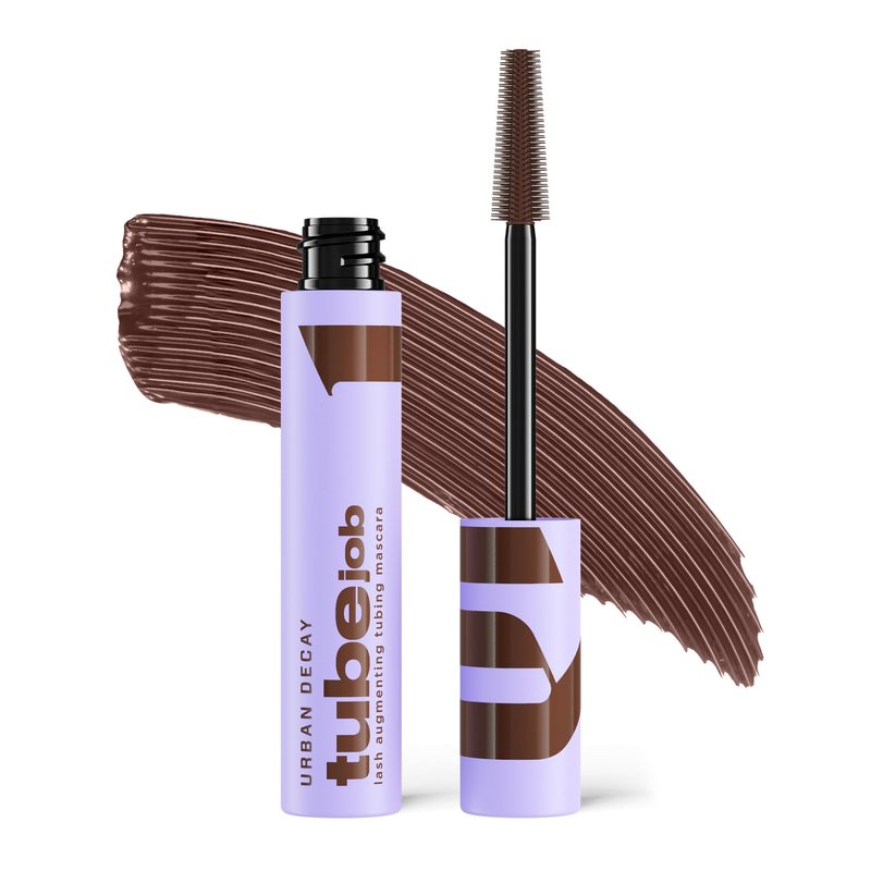 Urban Decay Tube Job Lash Augmenting Tubing Brown Mascara - 24HR Lift, Lengthen & Volume Mascara, Anti-Clump, Anti-Smudge, Sweat & Water Resistant Wear, Washable - Brunette Brown (0.29 fl oz)