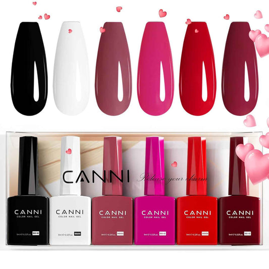 Gel Nail Polish Set - 12 Vibrant Colors for Long-Lasting Manicure | CANNI