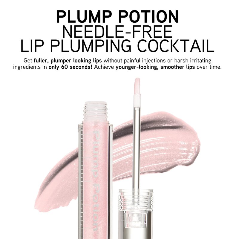 Physicians Formula Plump Potion™ Needle-Free Lip Plumping Cocktail Lip Gloss, Pink Crystal Potion, Hypoallergenic, Fragrance Free, Dermatologist Approved