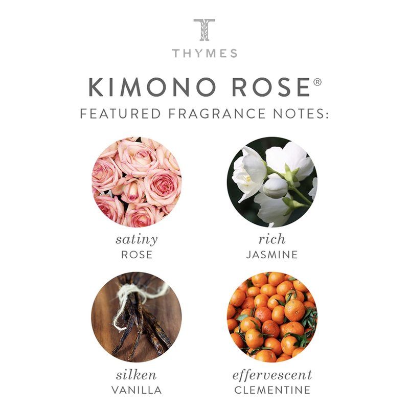 Thymes Body Wash - Kimono Rose Scented Liquid Soap for Bath & Shower | 9.25 fl oz