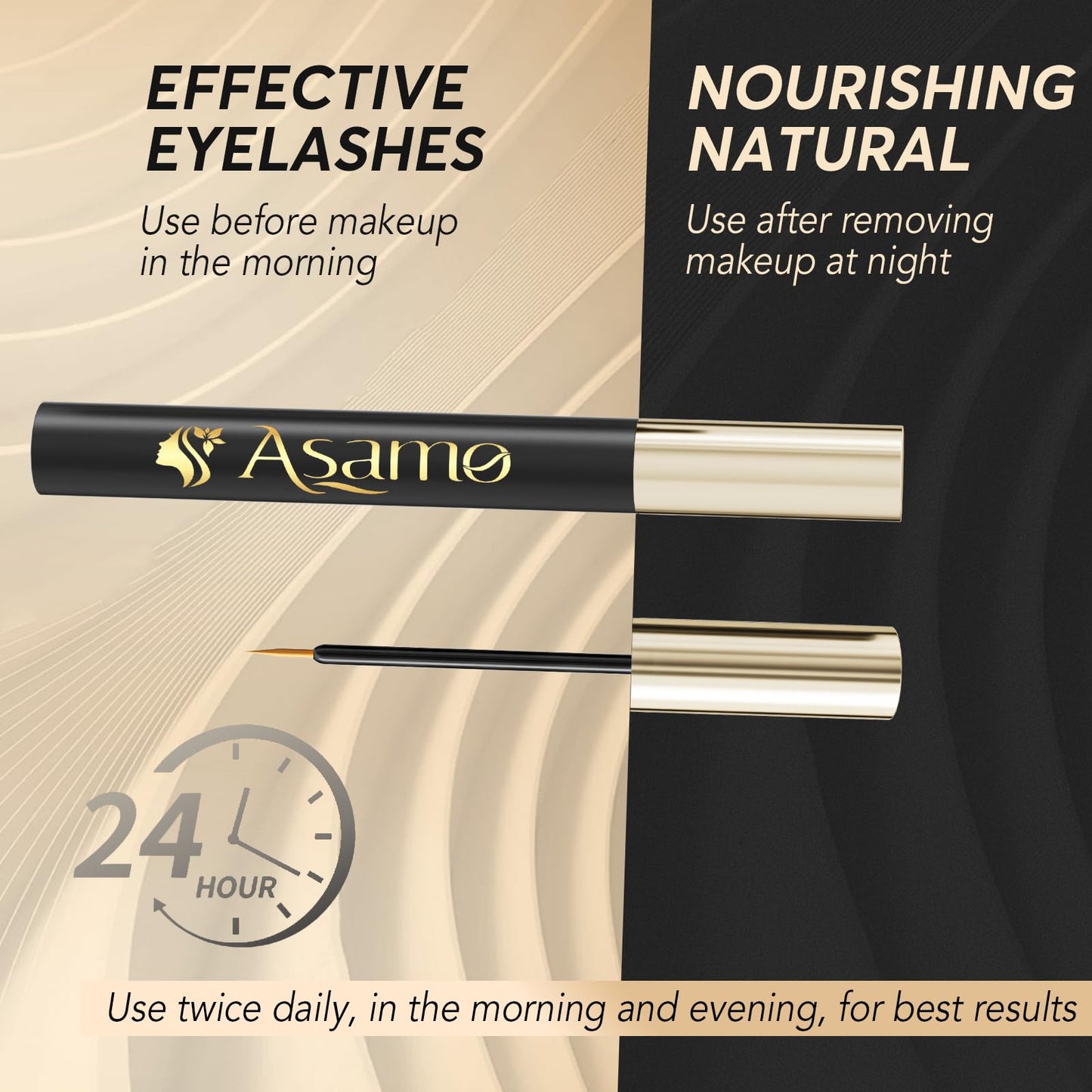 Eyelash Growth Serum – 15 Plant Extracts for Longer Lashes, Natural Beauty Enhancement,eye lash serum growth