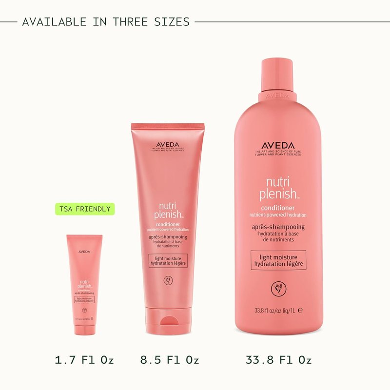 Aveda Nutriplenish Conditioner - Light Moisture Hydrating Formula for Fine to Medium Dry Hair | Organic Pomegranate Oil, Coconut Oil, Mango Butter