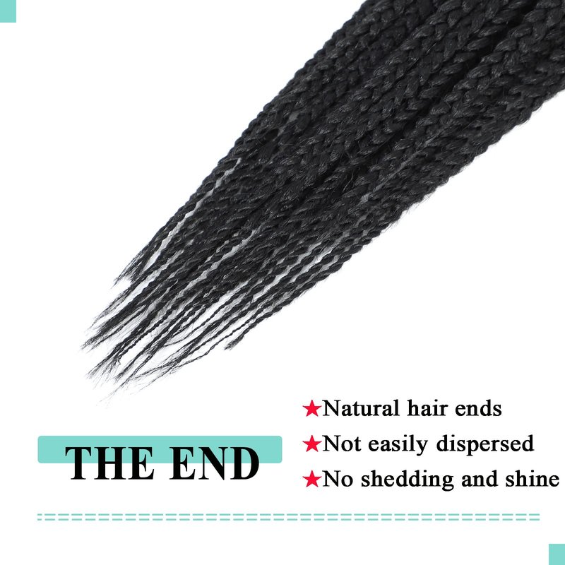 8 Packs Crochet Braids for Back Women 18 Inch Crochet Box Braids Prelooped Crochet Hair for Black Women Box Braids Crochet Hair Extensions
