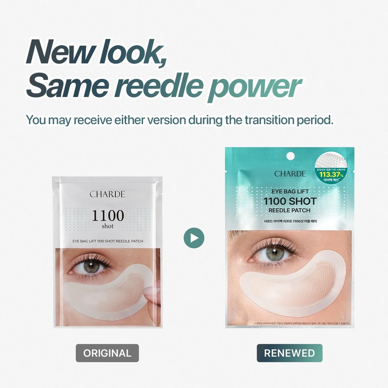 CHARDE Under Eye Patches for Puffiness & Eye Bags – Dissolving Microneedle Eye Patch with Micropoints, Bakuchiol, Hyaluronic Acid & Niacinamide – Korean Skincare Eye Mask for Dark Circles (4 Pairs)