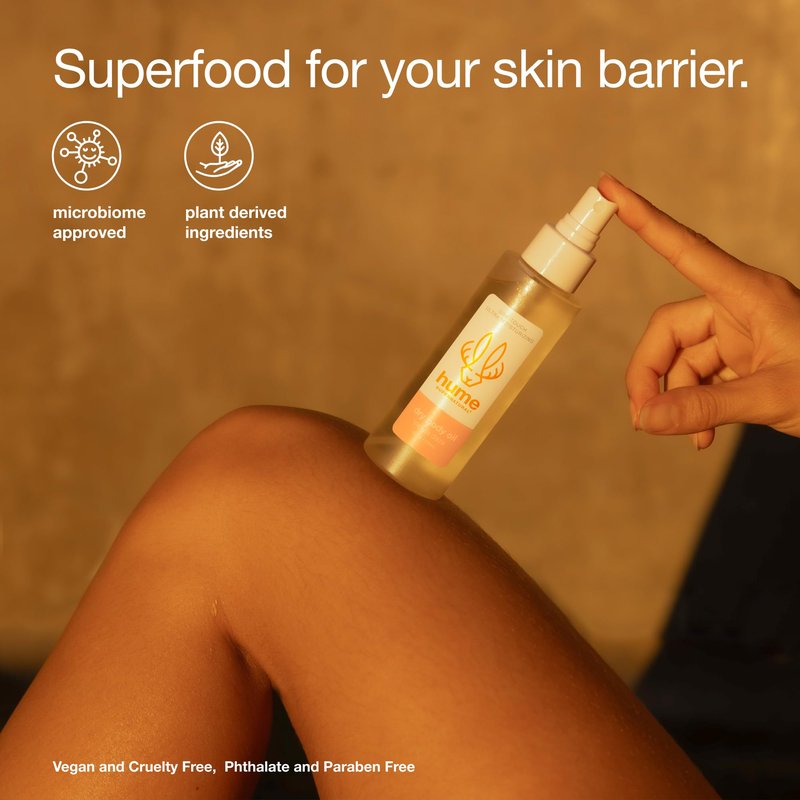 HUME SUPERNATURAL Dry Body Oil Spray - Moisturizing Oil for Dry Skin, After Shower Body Oils for Women and Men, Dry Oil Body Spray, Nourishing, Hydration, Glow