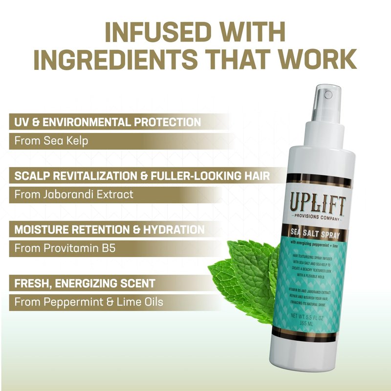Sea Salt Spray for Beach Waves & Curly Hair - Versatile Texture Spray for Volume | 5.5 oz