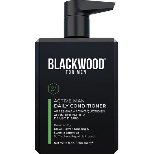 Blackwood For Men Active Man Daily Hair Conditioner for Men, Thickening Conditioner, Deep Nourishing Treatment for Shine, Hair Loss & Dandruff - Natural Vegan Formula Sulfate-Free, Paraben-Free