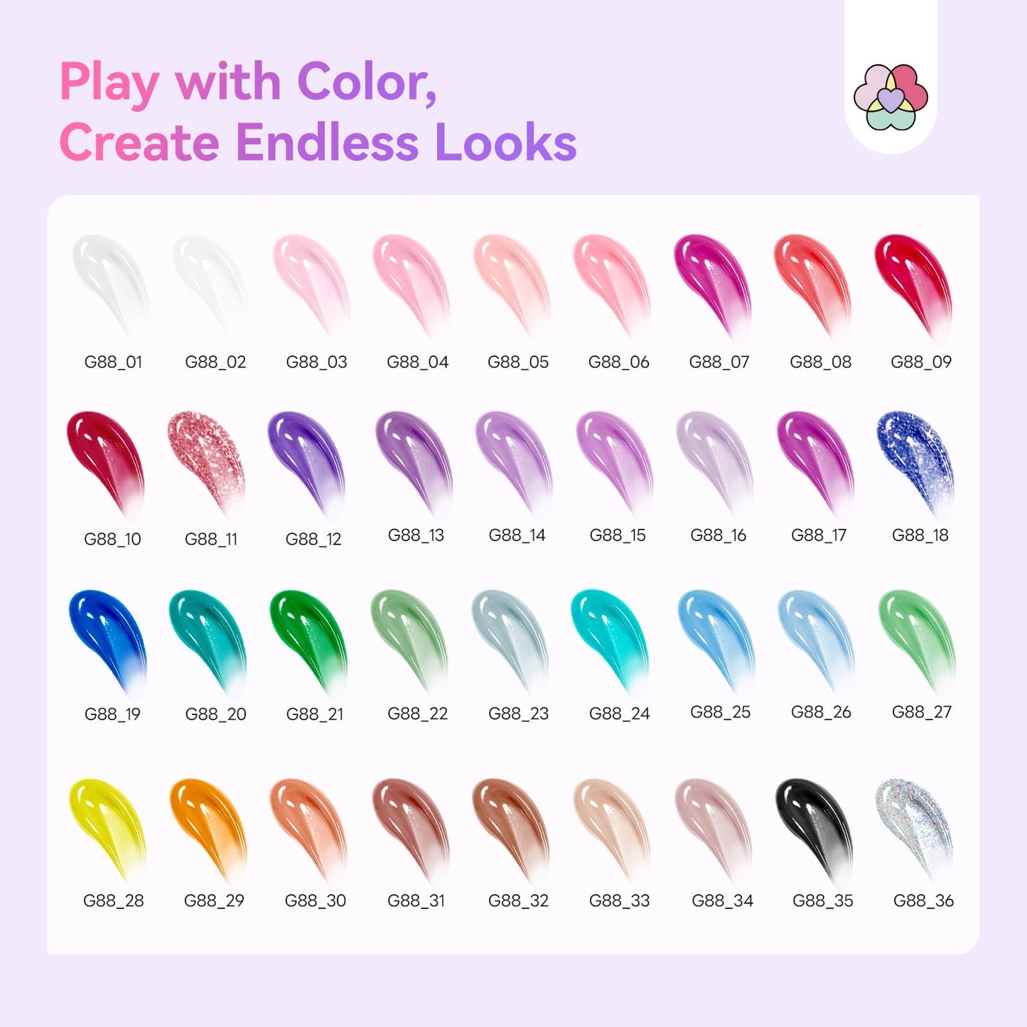 SAVILAND Hema-Free Poly Gel Nail Kit for Gift: 36 Poly Gel Nail Colors with Slip Solution Mini U V Lamp Curing Light All-in-1 Starter Kit for Quick Extension Home Salon DIY, Manicure Set Supplies Tool