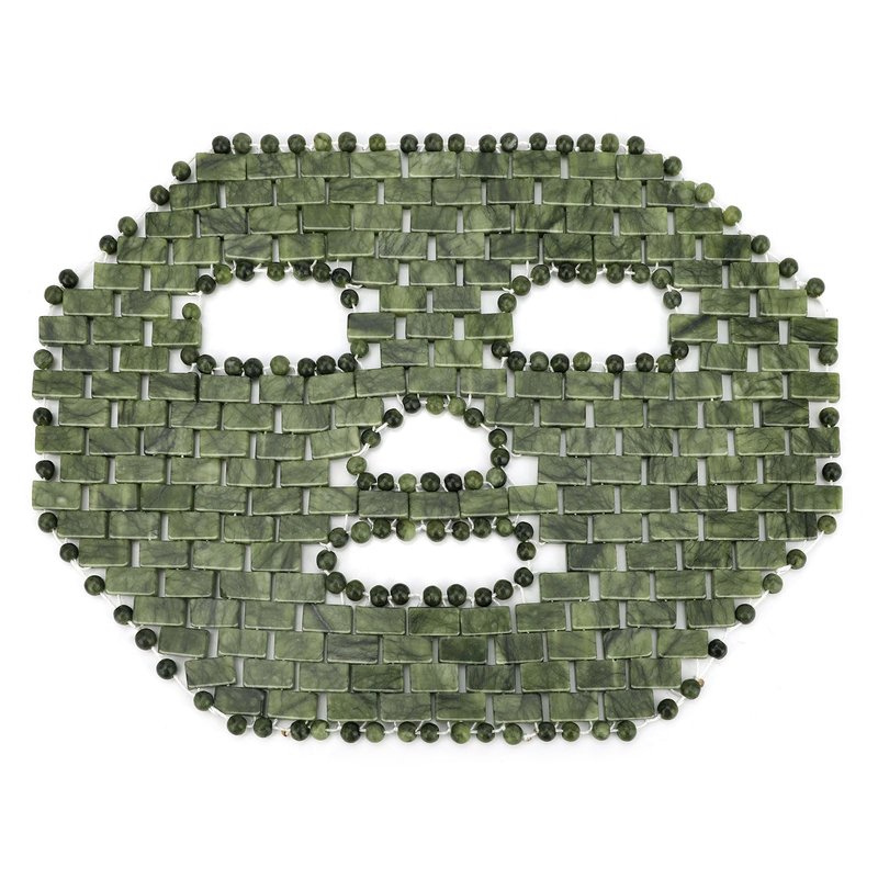 gemshan Jade Mask,100% Natural Stone Facial Mask for SPA Skincare Beauty Tools for Puffy Eyes Dark Circles