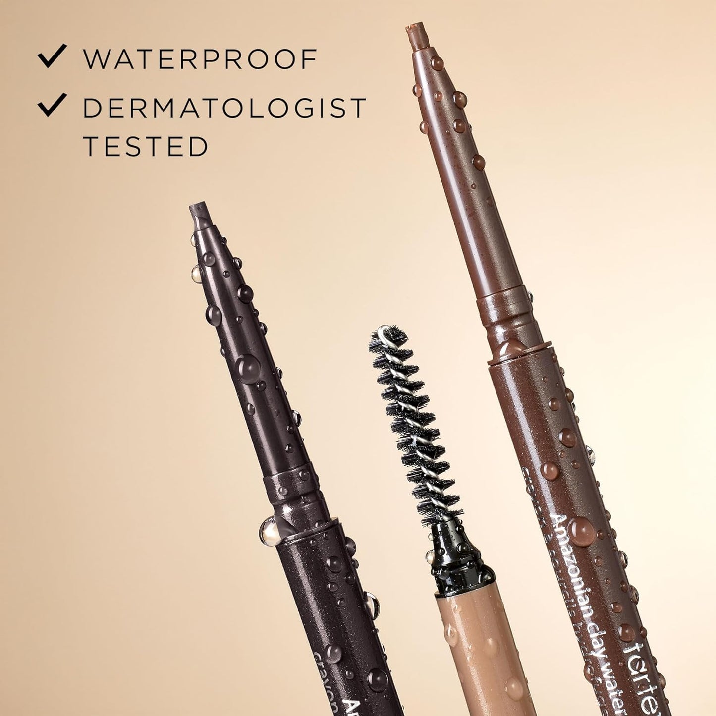 Tarte Amazonian Clay Waterproof Brow Pencil - Shape, Define & Fill Brows | Nourishing Vitamin E, Vegan & Cruelty-Free