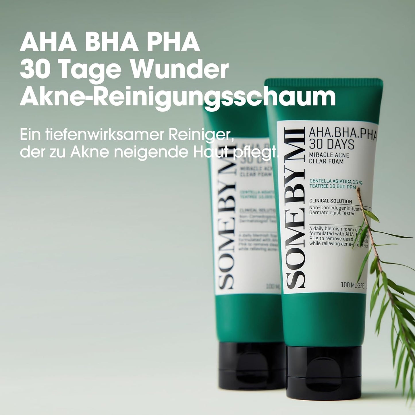 AHA BHA PHA 30 Days Miracle Acne Clear Body Cleanser - Deep Cleansing Foam for Clear Skin