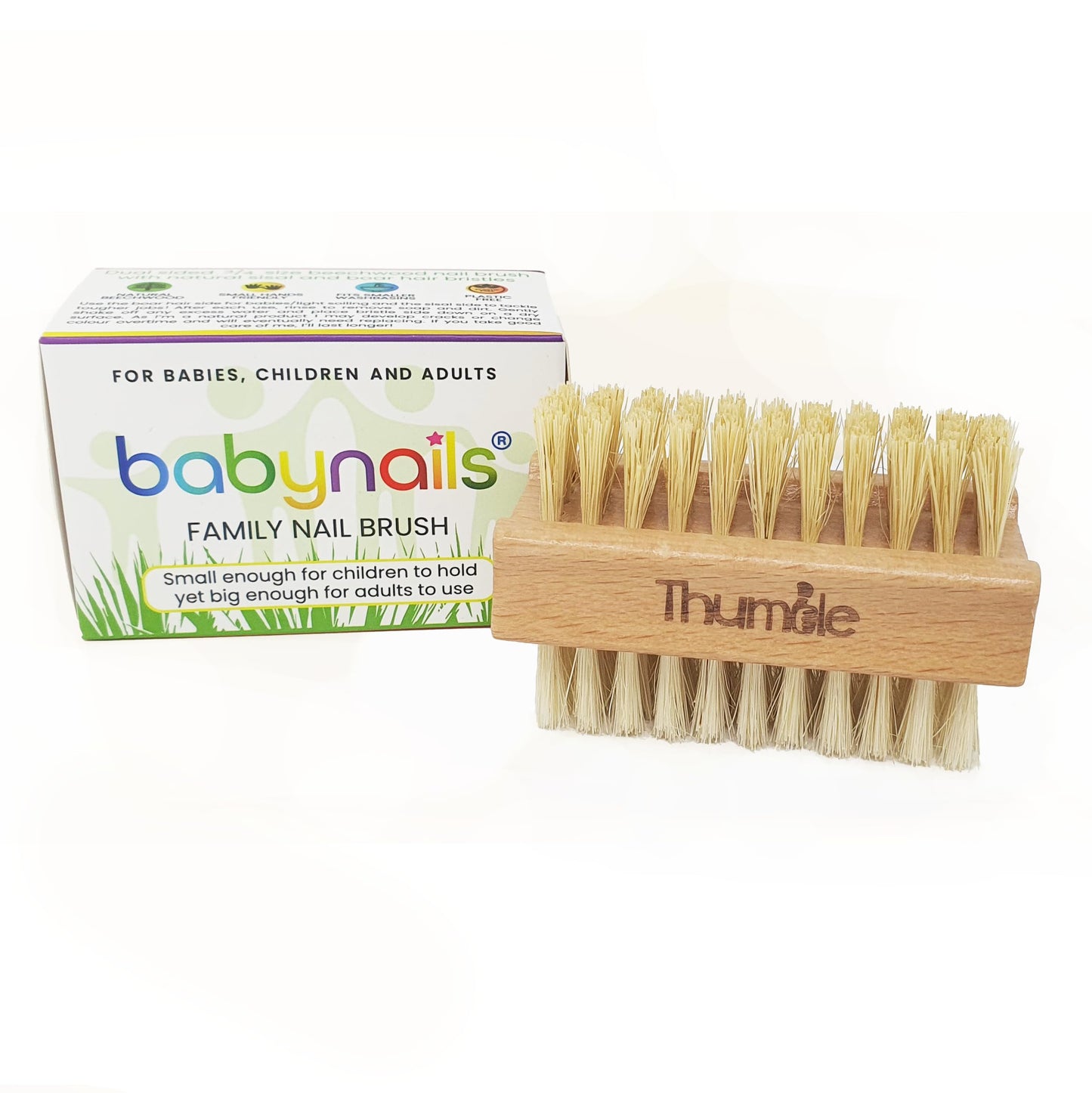 Baby Nails Wooden Nail Brushes For Cleaning | Fingernail Brushes For Cleaning Under Nails of Babies, Kids and Adults | Hand Scrub Brush For The Whole Family|2 Pack Small Scrub Brush