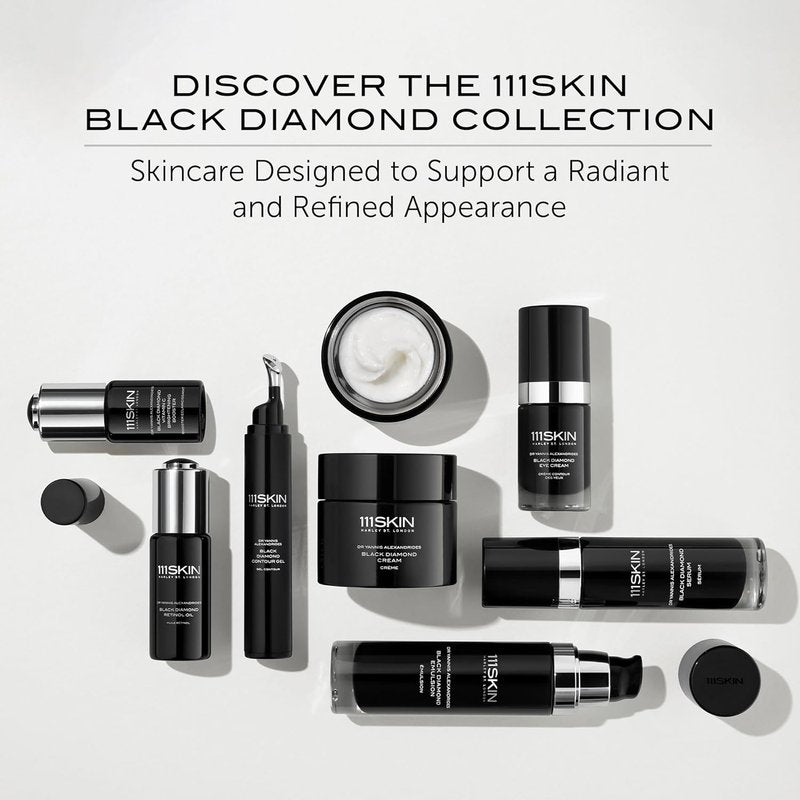111SKIN Black Diamond Neck Mask - Hydrogel Firming Treatment for Fine Lines & Sagging Skin | 5 Sheets (1.45 fl oz Each)