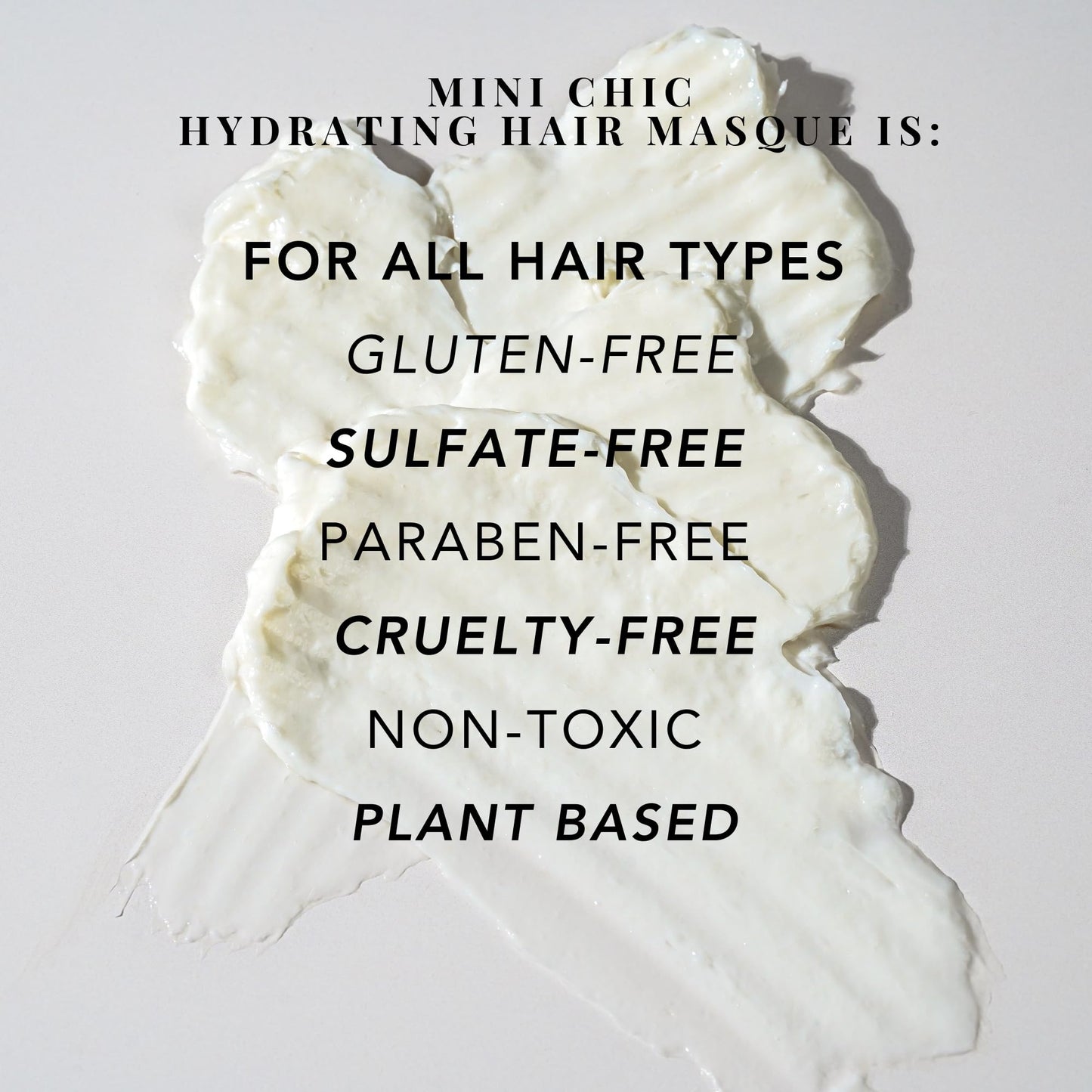 BE CHIC Mini Hydrating Hair Masque – Plant-Based, Damage Repair, Deep Conditioning, TSA-Approved, For All Hair Types