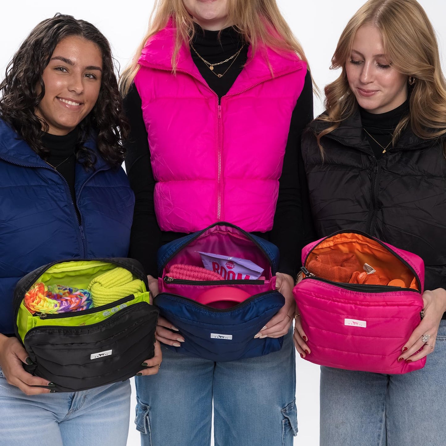 SCOUT All Inclusive Travel Organizer - Slim, Spacious, Versatile Travel Accessory with 4 Compartments (Two Zip), Durable Puffer Fabric, Highly Packable