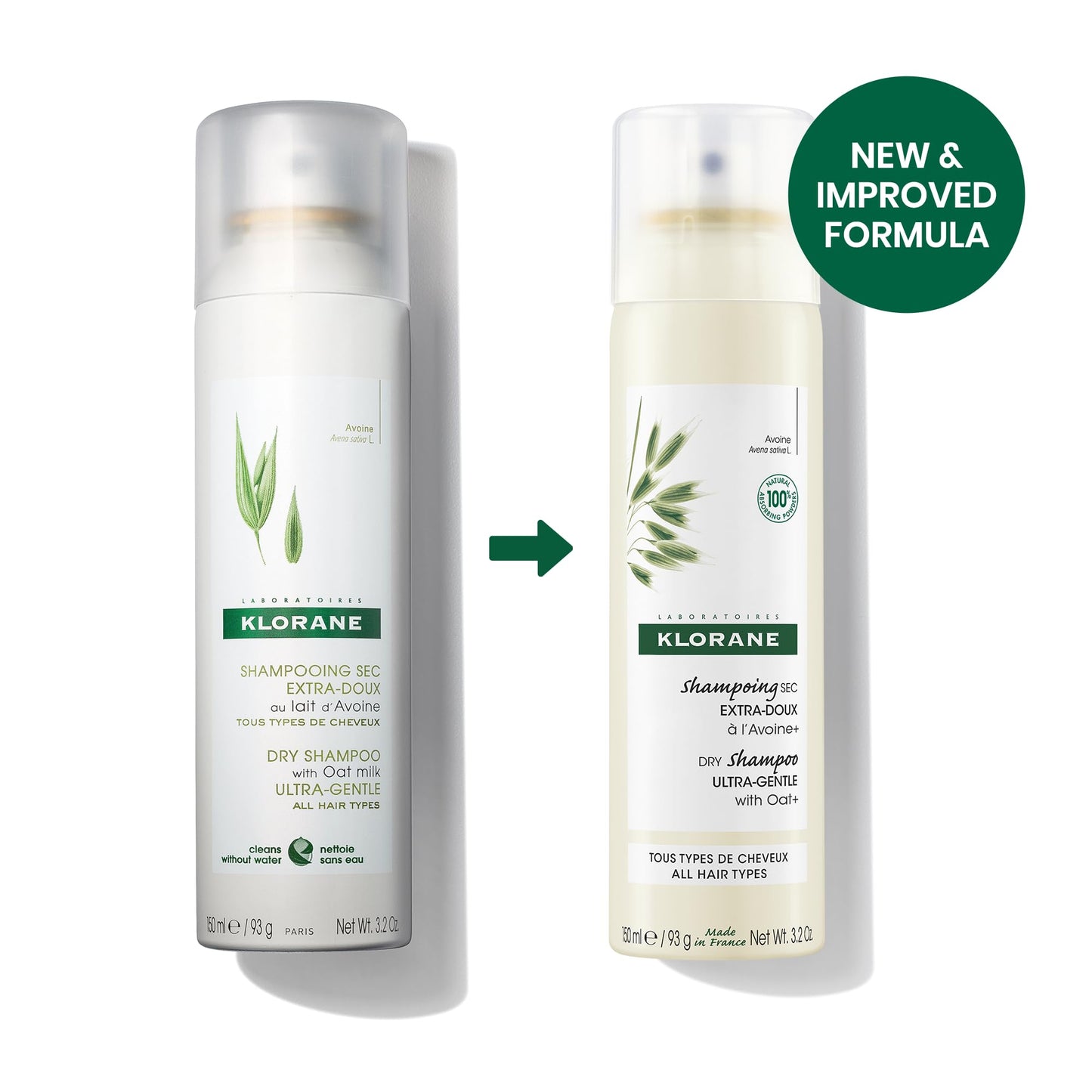 Klorane Ultra-Gentle Dry Shampoo with Oat Milk