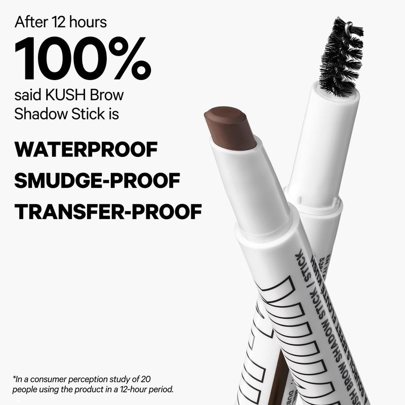 Milk Makeup KUSH Brow Shadow Stick – Fills, Shapes + Defines for Softer, Fuller-Looking Brows for Up to 12 Hours – Waterproof, Buildable, Cream-to-Powder Formula – Herb (Medium Brown), 0.03 oz