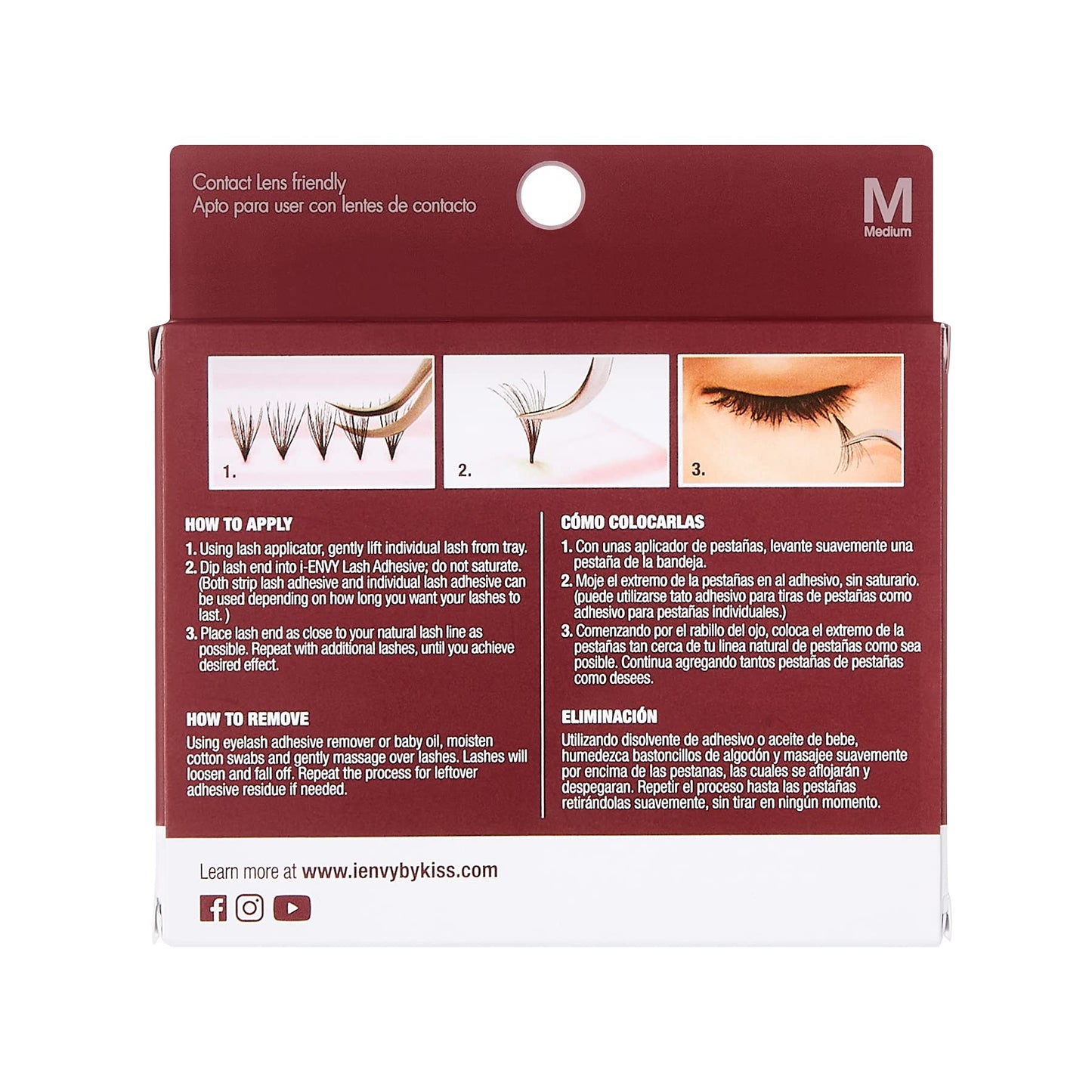 i•ENVY Knot Free Individual Lashes 3 Pack (Ultra Black - Medium)