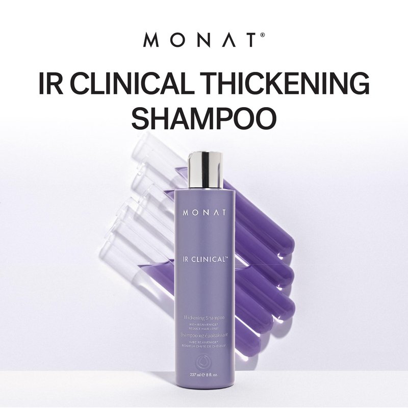 MONAT IR Clinical Thickening Shampoo – Volumizing Shampoo for Dense, Thick Strands – Thickening Solution Crafted from Powerful Blend of Natural Ingredients, With Rosemary & Mint And Pea Extract