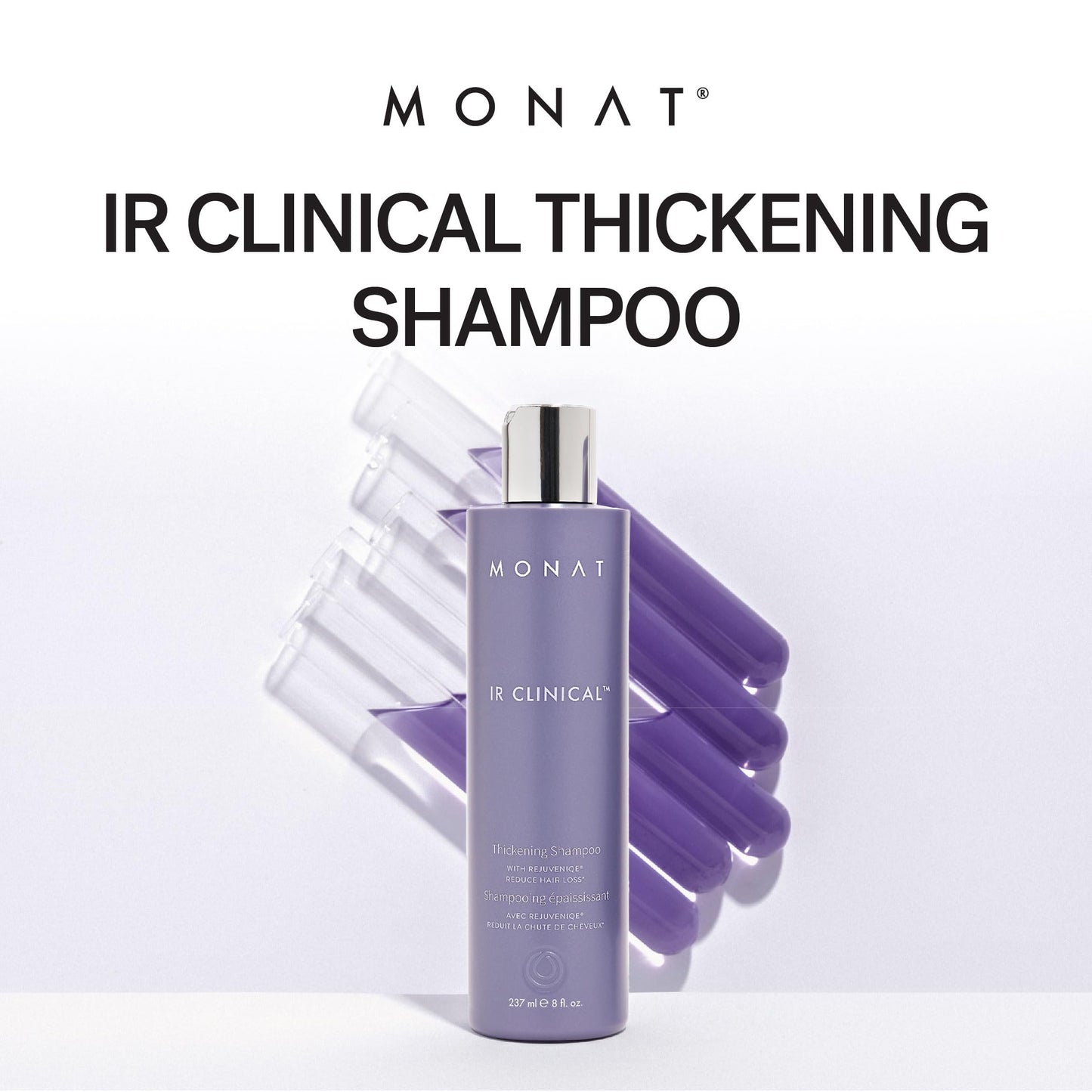 MONAT IR Clinical Thickening Shampoo – Volumizing Shampoo for Dense, Thick Strands – Thickening Solution Crafted from Powerful Blend of Natural Ingredients, With Rosemary & Mint And Pea Extract