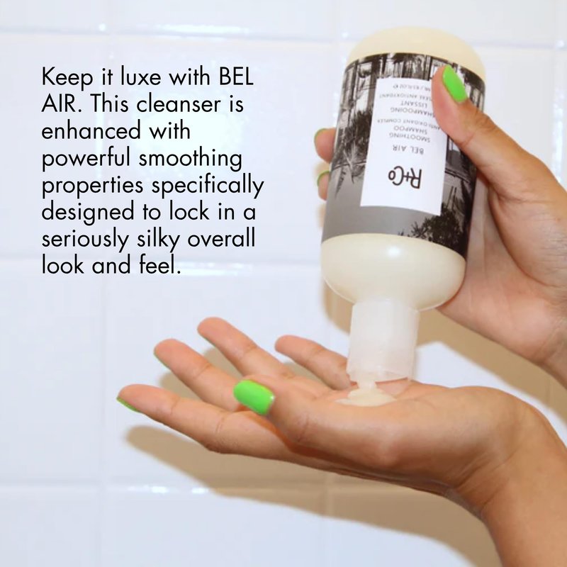 R+Co Bel Air Smoothing Shampoo – Anti-Oxidant Complex for Smooth, Frizz-Free Hair for All Hair Types – UV Protection, Shine & Hydration – Sulfate-Free, Vegan & Cruelty-Free – 8.5 oz