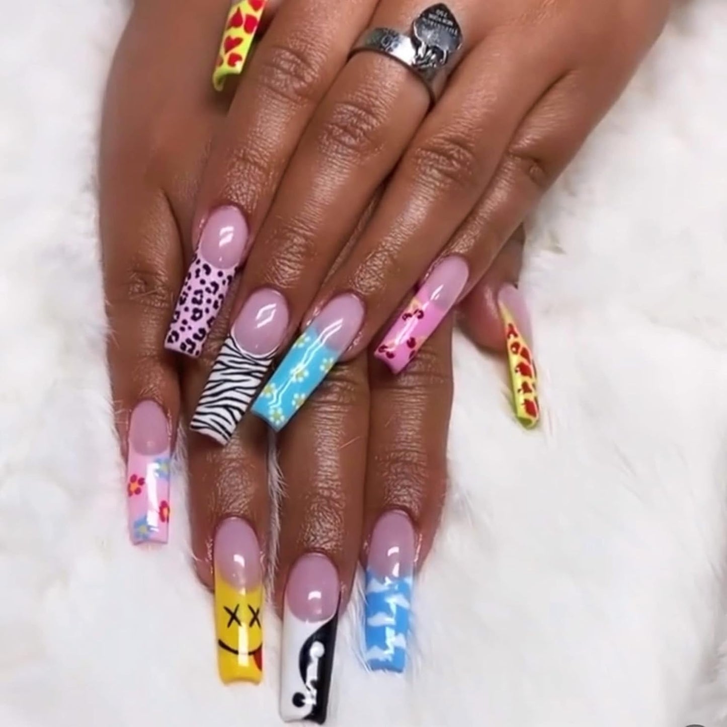 Square Long Soft Gel Nail Tips Starter Kit - Professional Full Cover Salon Quality