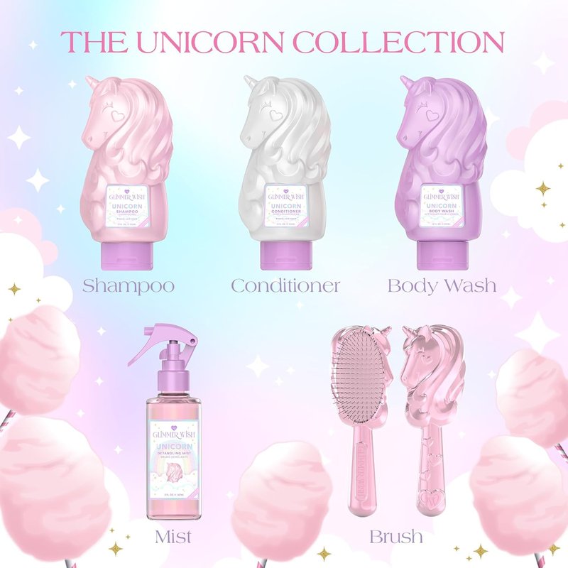 Unicorn Hair Detangler Brush for Kids - Gentle Anti-Frizz Bristles | Tangle-Free, Wet or Dry Use