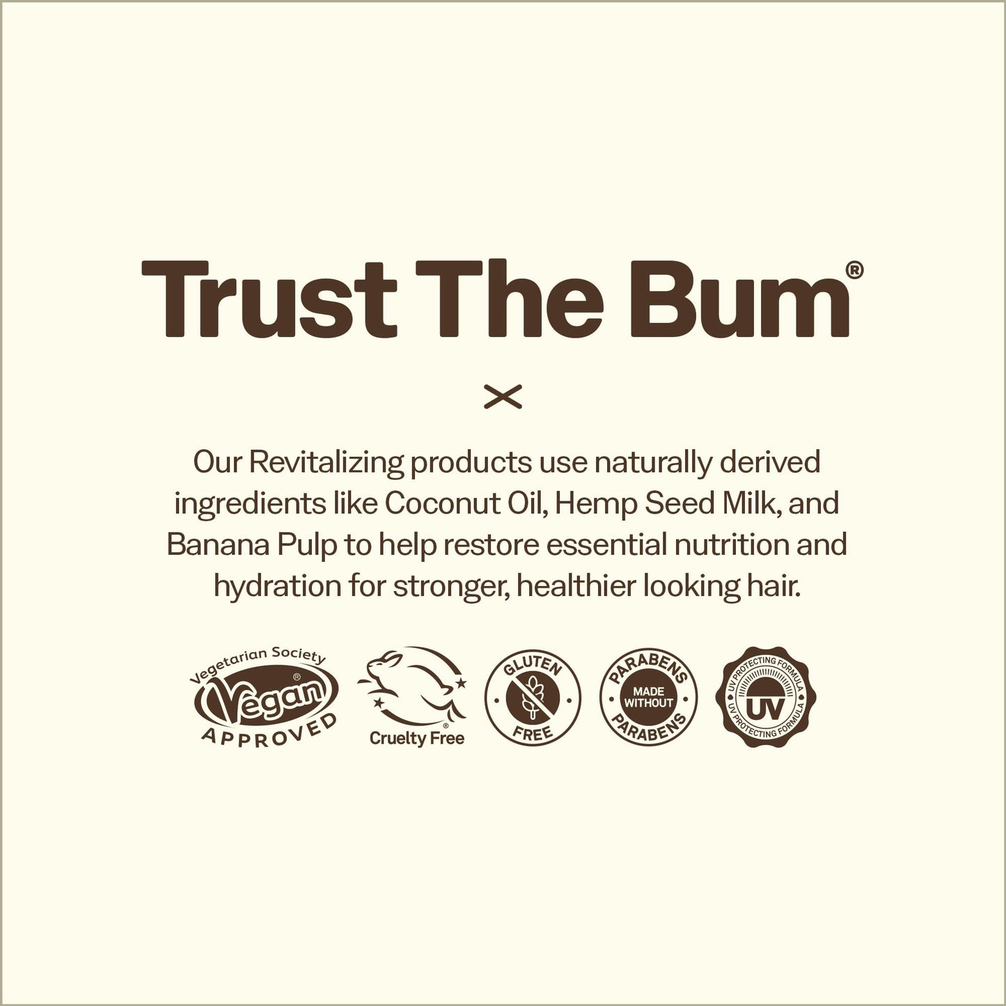 Sun Bum Revitalizing Air Dry Cream - Anti Frizz Styling Cream with Banana Extract and Sunflower Oil - Vegan - Without Parabens - UV Protecting - Helps Smooth and Enhance Hair Texture - 6 fl oz