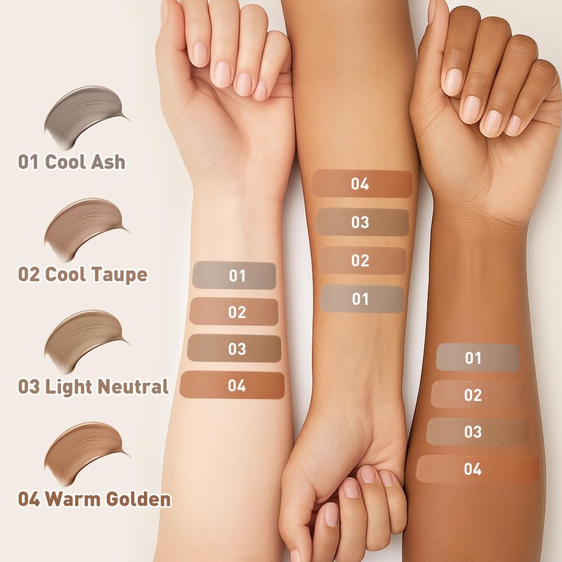 FV Cool Toned Liquid Contour Stick, Highly Pigmented, Blendable & Longwear with Hydrating Formula, Cream Contour Makeup For Naturally Sculpted Look, Vegan & Cruelty-free, 01 Cool Ash